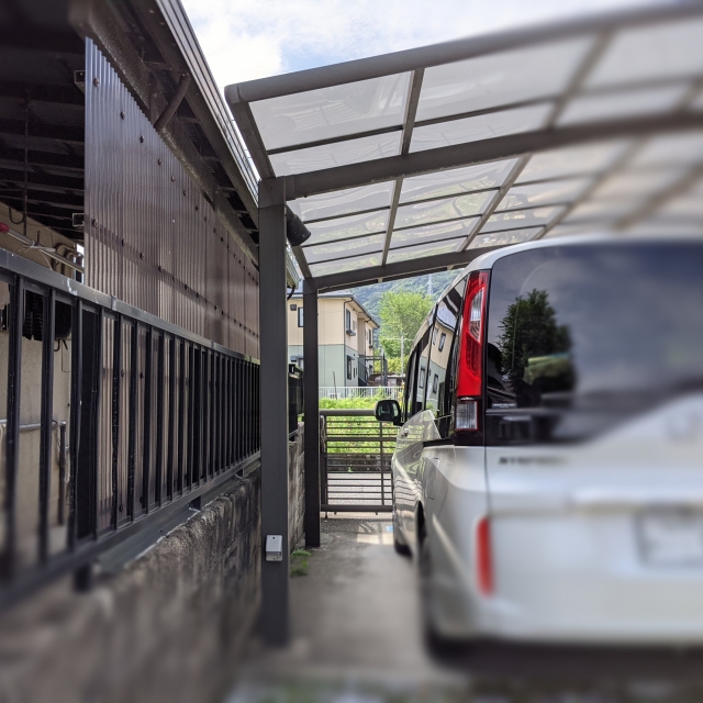 駐車スペースが狭い