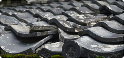 煉瓦のズレや歪み